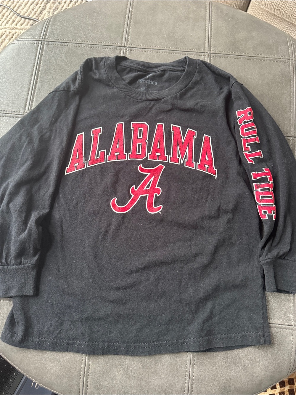 Fanatics Alabama Long Sleeve Kids Tee Crimson Tide